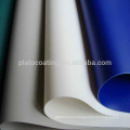 Tela de tela de estiramiento recubierta de pvc fabricada en tejido 100% poliéster con ambos lados recubiertos por PVC de vinilo